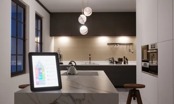 Smart-Home-Steuerung in Küche